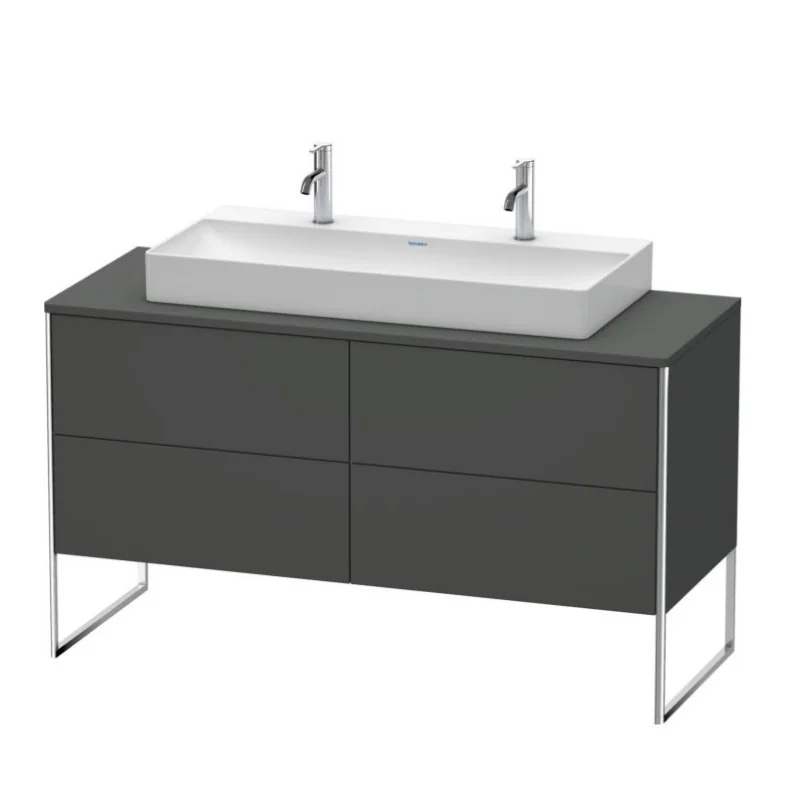 Тумба под раковину, Duravit, XSquare, шгв 1400*548*778, раковина-необходимо заказать, цвет-графит матовый