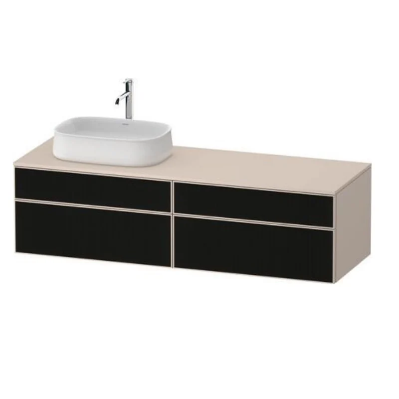 Тумба под раковину, Duravit, Zencha, шгв 1600*550*442, раковина-необходимо заказать, цвет-черный